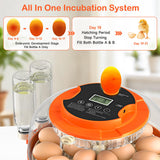 18 Egg Incubators for Hatching Eggs, Automatic Egg Turning and Humidity Control Incubator for Hatch Chicken Duck Quail Pigeon Pheasant Partridge Home Classroom Lab-