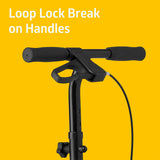 Medline Manual Seated Mobility Scooter Knee Walker, 8” Wheels, 300 lbs. Capacity, Black- for Leg & Foot Injuries, Crutch Alternative, 1 Ct.