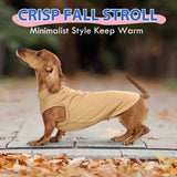Dog Fleece Vest - Khaki, XL - Sleeveless Lightweight Shirts | Warm and Stretchable Sweater for Dachshund Dogs,Sweatshirt Indoor Daily Wear,Small to Medum Dogs Pullover