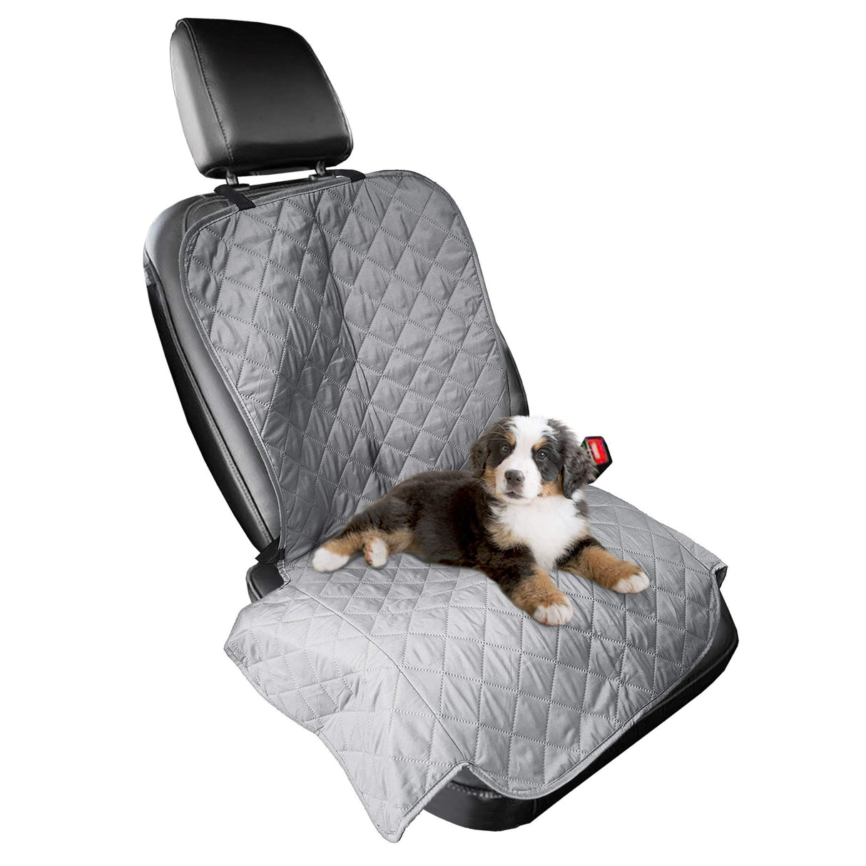 Furhaven Universal Water-Resistant Quilted Single Car Seat Protector - Gray, One Size