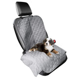 Furhaven Universal Water-Resistant Quilted Single Car Seat Protector - Gray, One Size
