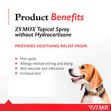 Zymox Topical Hot Spot Spray for Dogs and Cats Without Hydrocortisone, 2oz
