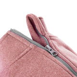 Gooby Zip Up Microfiber Fleece Dog Sweater - Pink, Medium - Warm Double Layered Soft Microfiber Fleece Step-in Dog Jacket for Small to Medium Dogs