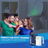 2 Pack Toilet Night Lights, 16-Color Changing LED Bowl Nightlight with Motion Sensor Activated Detection, Cool Fun Bathroom Accessory - Unique & Funny Gadgets for Christmas Stocking Stuffers