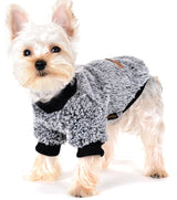 Dog Sweaters for Small Dogs Girl Male Dog, Sweater, Soft Fleece Pet Winter Clothes Boy Girl, Fuzzy Sweatshirts Flannel Jacket Puppy Coat(S, Black)
