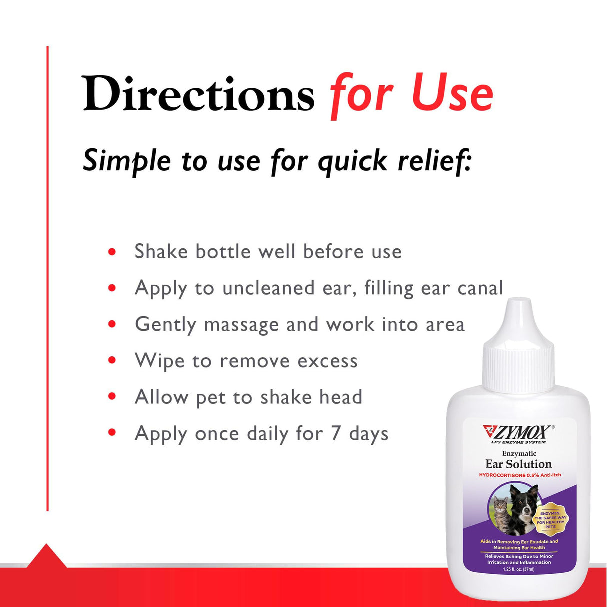 Pet King Brands ZYMOX Ear Solution with 0.5% Hydrocortisone and Ear Cleanser Bundle