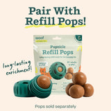 WOOF Pupsicle - Long-Lasting Interactive Dog Toy to Keep Your Pup Busy and Distracted - Safe for Dogs - Low-Mess Design - Dog Toys for Medium and Large Dogs 25-75 lbs