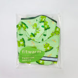 Fitwarm Funny Frog Dog Raincoat with Hood, Waterproof Rain Jacket for Small Dogs Boy Girl, Reflective Pet Poncho with Harness Hole, Packable, Adjustable, Green, XXL
