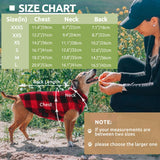 Kama Bridal 3 Pack Dog Coat - Spring, Autumn, Winter - Fleece Vest for Cats & Small/Medium Dogs - Red, Pink, Purple Plaid (L)
