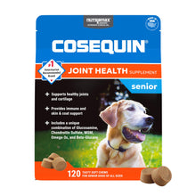 Load image into Gallery viewer, Nutramax Cosequin for Senior Dogs Joint Health Supplement, Contains Glucosamine, Chondroitin, MSM, Omega-3s and Beta-Glucan, Supports Joint, Skin and Coat, Immune Health, Soft Chews, 120 Count
