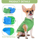 2 Pieces Fleece Dog Sweaters for Small Dogs Male, with Leash Ring, Warm Pet Sweater Fall Winter Thick Clothes Coat for Chihuahua, French Bulldog, Dachshund, XL