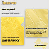 MAMORE Dog Raincoats, Waterproof Dog Rain Jacket with Clear Hood, Adjustable Reflective Lightweight Breathable Pet Rain Poncho for Small Medium Large Dogs(Yellow, Small)