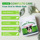 Petstoral Plaque Removal Natural Dental Powder for Cats - Cat Dental Care and Bad Breath Treatment, Chicken Flavour - Cat Teeth Cleaning Powder
