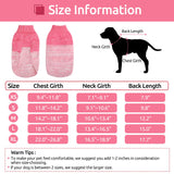 Queenmore Knitted Pullover Dog Sweater, Turtleneck Pet Cat Sweater, Cold Weather Puppy Clothes Stitching Knitwear with Leash Hole for Small Medium Dogs（Pink,XS）
