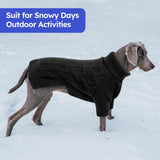 ASENKU Dog Sweater for Medium Dog Girls Boys, Fall Winter Turtleneck Long Sleeve Pet Christmas Sweater, Pullover Sweatshirt for Dachshund, Westie(Grey,Large)