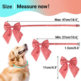Segarty Dog Neck Christmas Bow Ties 30PCS Assorted Pattern Adjustable Pet Collar Bowtie for Medium Large Dog Bowknot Costumes Grooming Accessories Photography New Year Festival Party Pet Style Gift