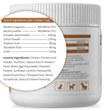 QUEPEYKI Anal Gland Support Soft Chews for Dogs, 90 Count – Pumpkin Seed Fiber, Psyllium & Dandelion Root with Probiotics (800M CFU) – Supports Firm Stools & Digestive Balance – Chicken & Liver