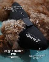 DOGGIE HUSH® Pro - Advanced Ear Protection for Dogs, Noise cancelling, designed for sound-sensitive dogs that need extra comfort and quiet (Small)
