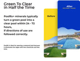 Pool RX 102001 6 Month Swimming Pool Algaecide Replacement, 8 oz, Blue