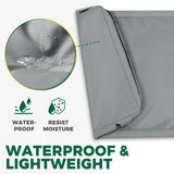 PAWFINITY Waterproof Dog Bed Cover Replacement Washable, Easy to Clean, Pet Hair Resistant, Heavy Duty Oxford, Zipper Closure, Indoor/Outdoor Use, Fits 48 Inch Dog Crate - Large, 47"x 29"x 4", Grey