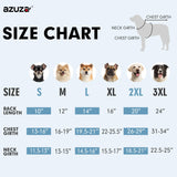 azuza Dog Jacket for Large Dogs Waterproof & Windproof Dog Coat for Small Dogs with Thick Fleece, High Collar with Leash Hole, Adjustable Velcro & Elastic Belly, Navy 3XL