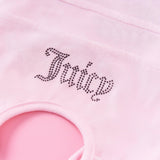 Juicy Couture Hooded Pet Juicy Bling Velour Tracksuit Chest 24 inches for Small Dogs and Cats - Pink - M/L