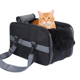 RUONARIER Center Console Dog Car Seat for Small Dogs,Dog Booster Car Seat with Safety Belt and Pockets,Portable Pet Armrest for Puppy Cat Under 13 lbs (Black)