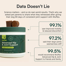 Load image into Gallery viewer, Wuffes Chewable Dog Hip &amp; Joint Supplement - Glucosamine &amp; Chondroitin Chews - Dog Joint Supplements &amp; Vitamins - Extended Joint Care (Large Breed (Over 65 lbs), 90 Chews (Pack of 3))
