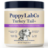 PuppyLabCo Turkey Tail Mushroom for Dogs - Puppylabco Turkey Tail for Gut & Immune Supports, 100 Scoops | Bacon Flavor | Probiotics 100g (1)