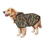 Outdoor Camouflage Dog Hoodie for Medium and Large Dogs, Dog Sweatshirt with Leash Hole Design for Safety Small