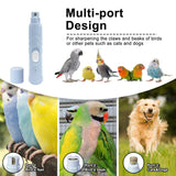 LUKHMELF Bird Nail Grinder,Bird Beak Grinder,Silenced Bird Nail File with LED Lamp,Suitable for Budgerigars,Parakeets,Conure,Parakeets,Crested Myna,Lovebirds, Finches.