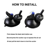 AQUANEAT Aquarium Circulation Pump, Fish Tank Powerhead Pump, Saltwater Wave Maker, Submersible Water Pump, Suction Cup, 2pcs (Small 480 GPH)