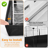 PJYuCien Guinea Pig Cage Liner, Waterproof Tarp Bottom pad for Rabbits, Easy to Install, Suitable for Totoro, Hedgehogs, Ferrets and Other Small Animals.Not Include Cage (24" X 48")