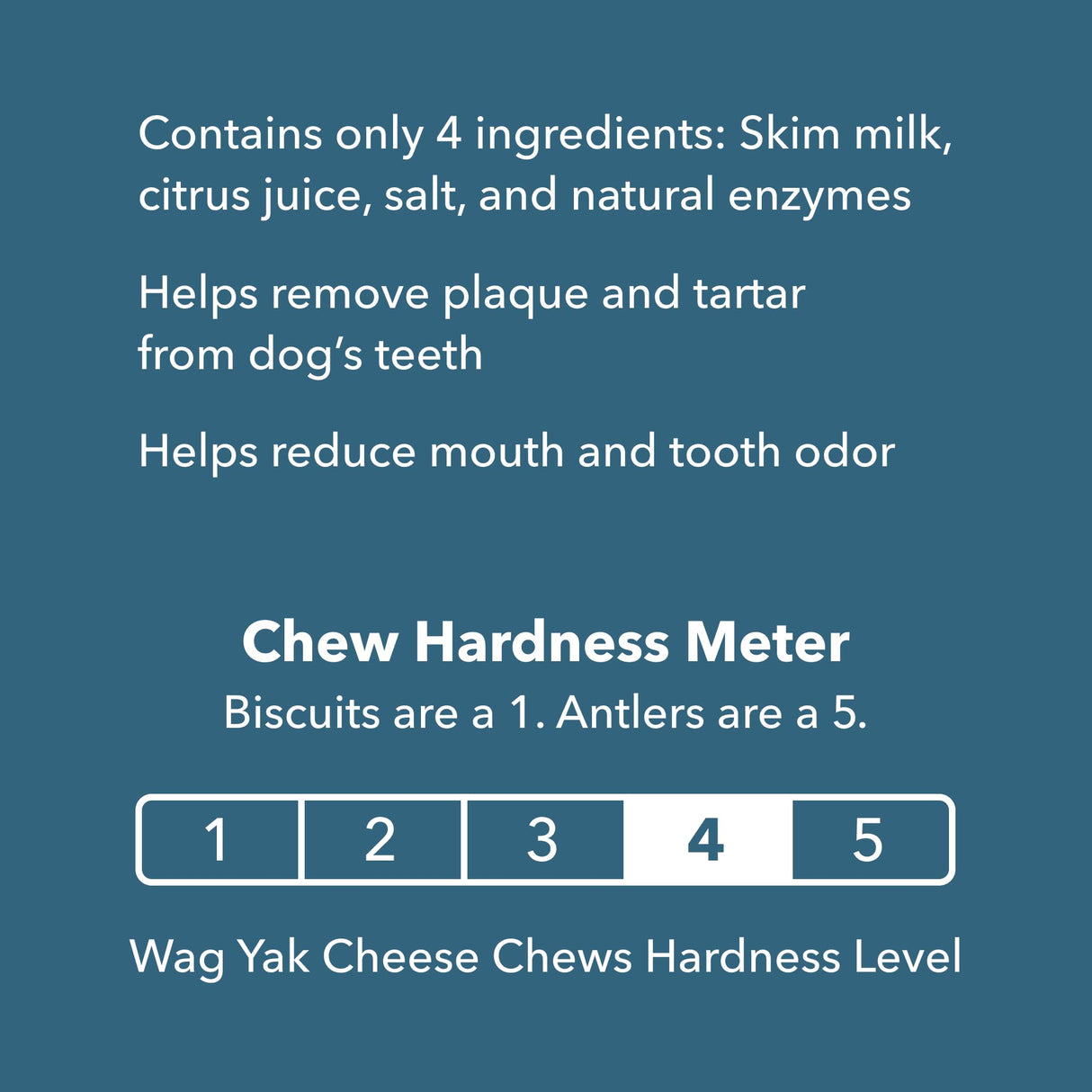 Wag Yak Cheese Himalayan Dog Chews, Dog Treats for Large Size Dogs, All Natural, High Protein for Aggressive Chewers, 35-55 lbs, 3 Count, 9.9 oz