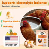 CanineGluca Chick’n Aid, 8 oz Essential Chicken Supplement, Ideal for Hydration, Immunity, Digestive Health. Enhanced with Poultry Vitamins, Electrolytes, and Probiotics, for Chickens, Ducks, Turkeys