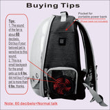 Cooling Fan Pet Backpack Carrier,Airline Approved Transparent Bubble Backpack for Cats, Dogs, Puppies Built-in Side Fan for Active Ventilation & Comfort Travel and Outdoor (Black)