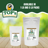 TOP's Napoleon's Seed Mix for All Small Hookbills, Non-GMO, Soy Free, Corn Free, USDA Organic Certified, 5 lb