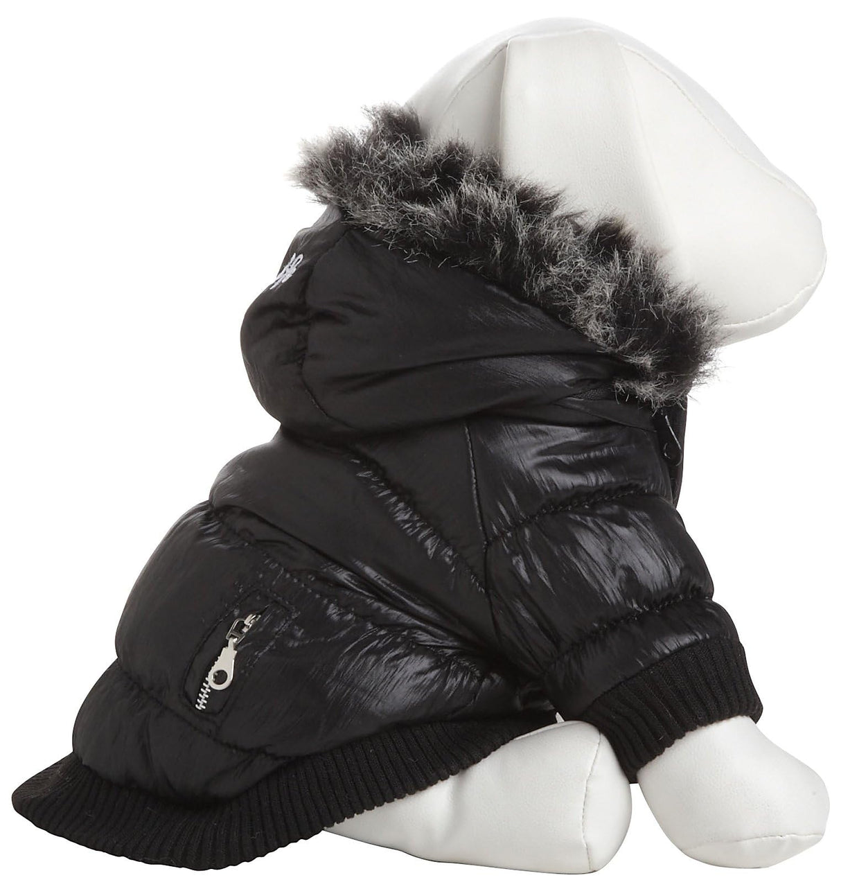Pet Life ® Classic Metallic Fashion Winter Pet Dog Coat Jacket Parka with 3M Insulation and Removable Hood