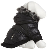 Pet Life ® Classic Metallic Fashion Winter Pet Dog Coat Jacket Parka with 3M Insulation and Removable Hood