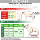 LOKSHUN Small Dog Wheelchair for Back Legs, Adjustable Rear Leg Mobility Support for Small Dogs up to 22 lbs, Lightweight Dog Mobility Cart with Harness, Heavy-Duty Wheels & 5ft Leash (Blue-XS).
