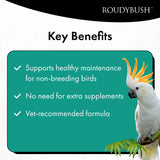 RoudyBush Daily Maintenance Bird Food, Mini, 10-Pound