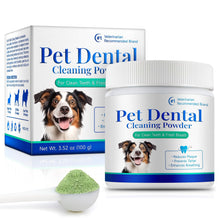 Load image into Gallery viewer, Dog Dental Powder - Pet Dental Powder - Teeth Cleaning P-owder for Dogs - Plaque &amp; Bad Breath Off P-owder D-og, D-ental Care Supplies 100g
