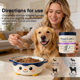 PuppyLabCo Turkey Tail Mushroom for Dogs - Puppylabco Turkey Tail for Gut & Immune Supports, 100 Scoops | Bacon Flavor | Probiotics 100g (1)