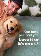 Load image into Gallery viewer, Earth Rated Max Absorbency Puppy Pee Pads for Dogs Absorbs 2X Faster &amp; 2X More, Leak-Proof, Odor Control Potty Training, Unscented, Large, 22” x 23”, 40 Count
