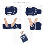 BEMYGREENBAG 35L Foldable Waterproof Backpack For Outdoor Sports With Inside Wet Clothes Compartment Packable For Multiple Uses Ultra Lightweight Ideal For Hiking Men And Women Travel(Dark Blue)
