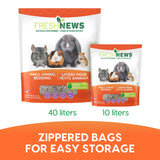 Fresh News Recycled Paper Bedding, Small Animal Bedding, 40 Liters, Packaging May Vary