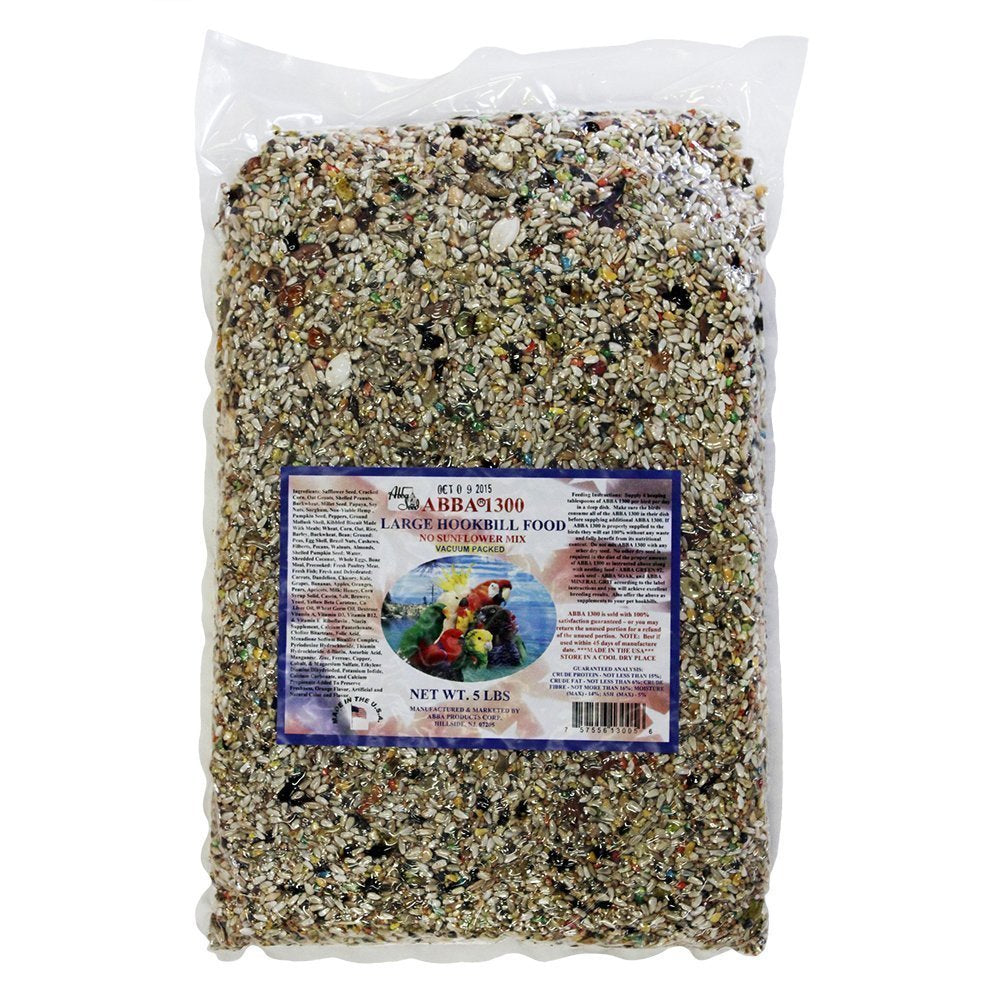 ABBA 1300 Large Hookbill Bird Food 5lbs