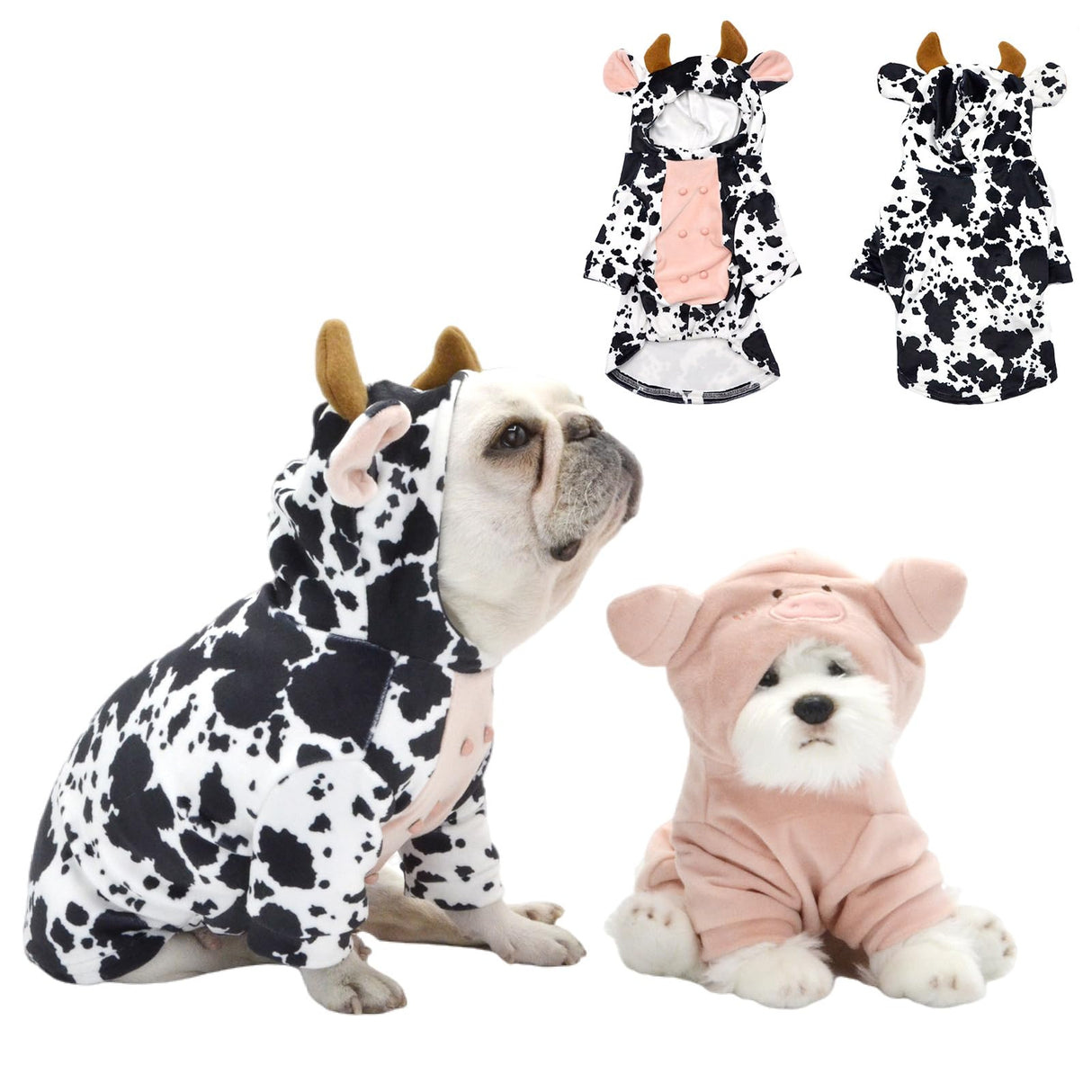 Stitch Dog Costume Dog Clothes for Medium Size pet Cow Costume Pet Halloween Animal Cosplay French Bulldog Funny Halloween Costumes