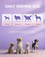 Collagen for Dogs - Dog Collagen Drops with Glucosamine, MSM, Biotin, VitaminC & E, Coconut Oil - Hip & Joint Supplement for Dog, Skin Coat Health, Gut & Immune Health, 60ml Collagen Drops for Dogs