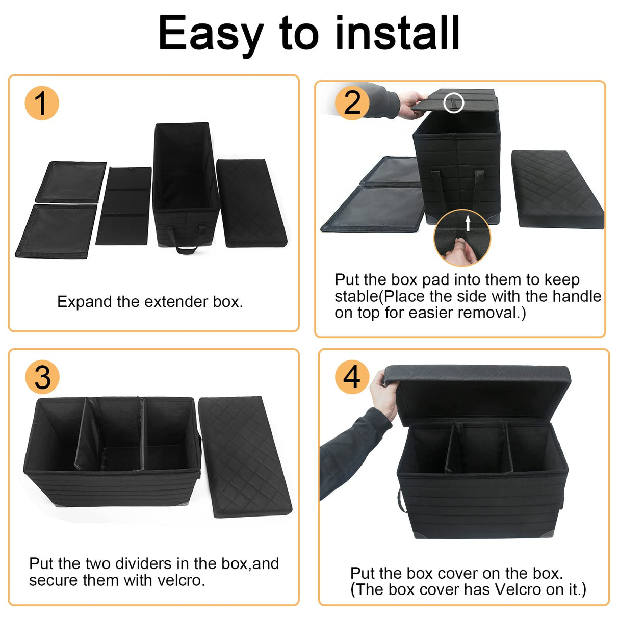 LIONROGE Car Back Seat Extender for Large Dogs up to 200lbs,Dog Car Back & Front Seat Extender with Storage,Prevent Your Dogs from Falling Off The Seat